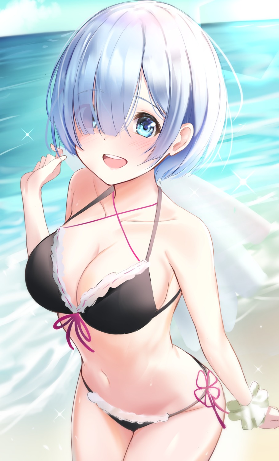 Moshi Imo Re Zero Kara Hajimeru Isekai Seikatsu Rem Re Zero Bikini Cleavage Swimsuits 0575